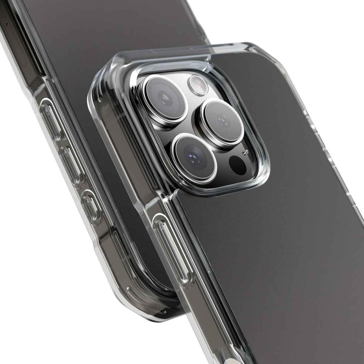 Obsidian Fade · Clear Impact Magnetic Phone Case for iPhone ·  Black