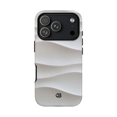 Sculpted Dune Relief · Tough Phone Case for iPhone · White