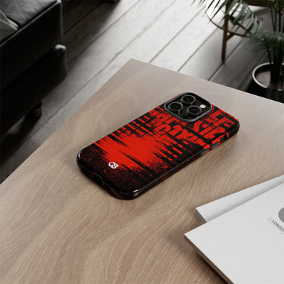 Crimson Redaction · Tough Phone Case for iPhone · Black
