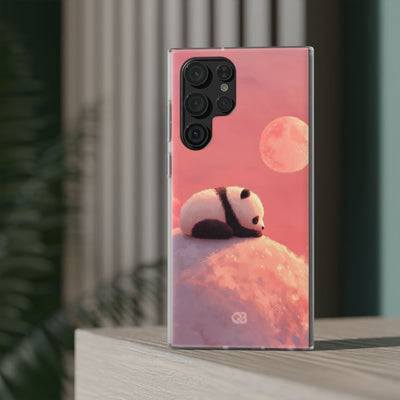 Rose Moon Panda · Soft Phone Case for Samsung