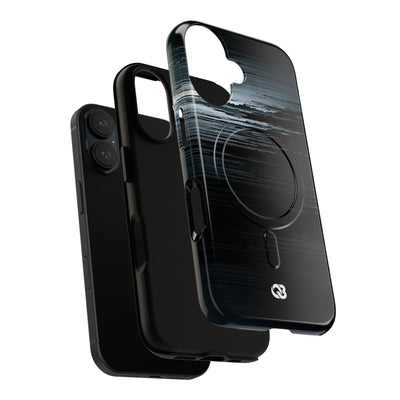 Black Tough 2.0 Magsafe Phone Case for iPhone - Frozen Signal Glitch