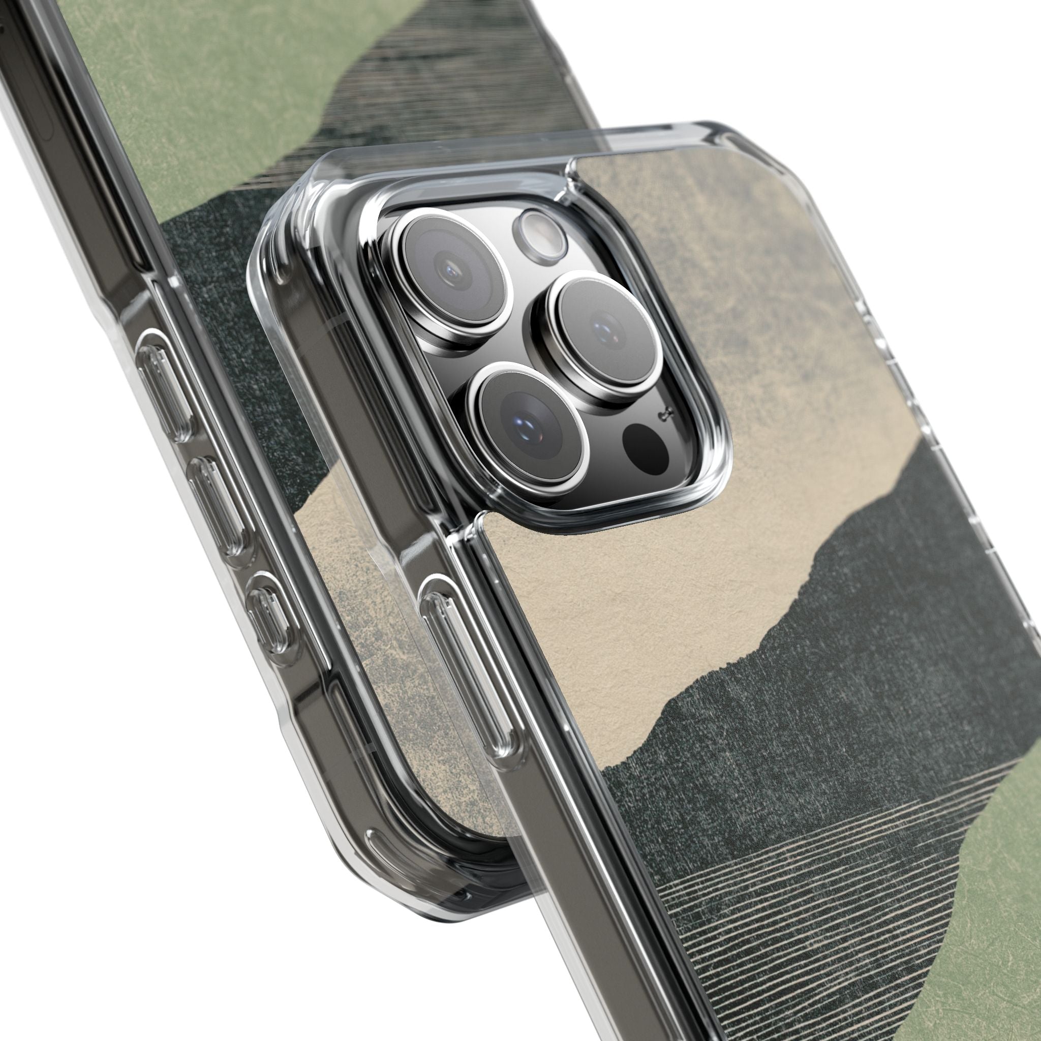 Green Impact MagSafe Phone Case for iPhone - Moss Ridge Grain