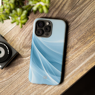 Blue Tough Phone Case for iPhone - Arctic Silk Drift