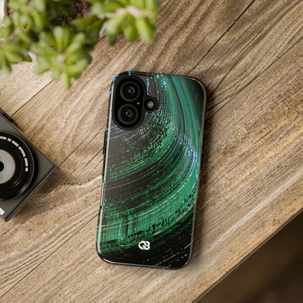 Orbital Data Stream · Tough Phone Case for iPhone · Green