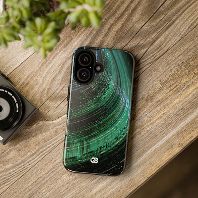 Orbital Data Stream · Tough Phone Case for iPhone · Green