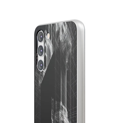 Black Lite Phone Case for Samsung - Ghost Urban Wireframe