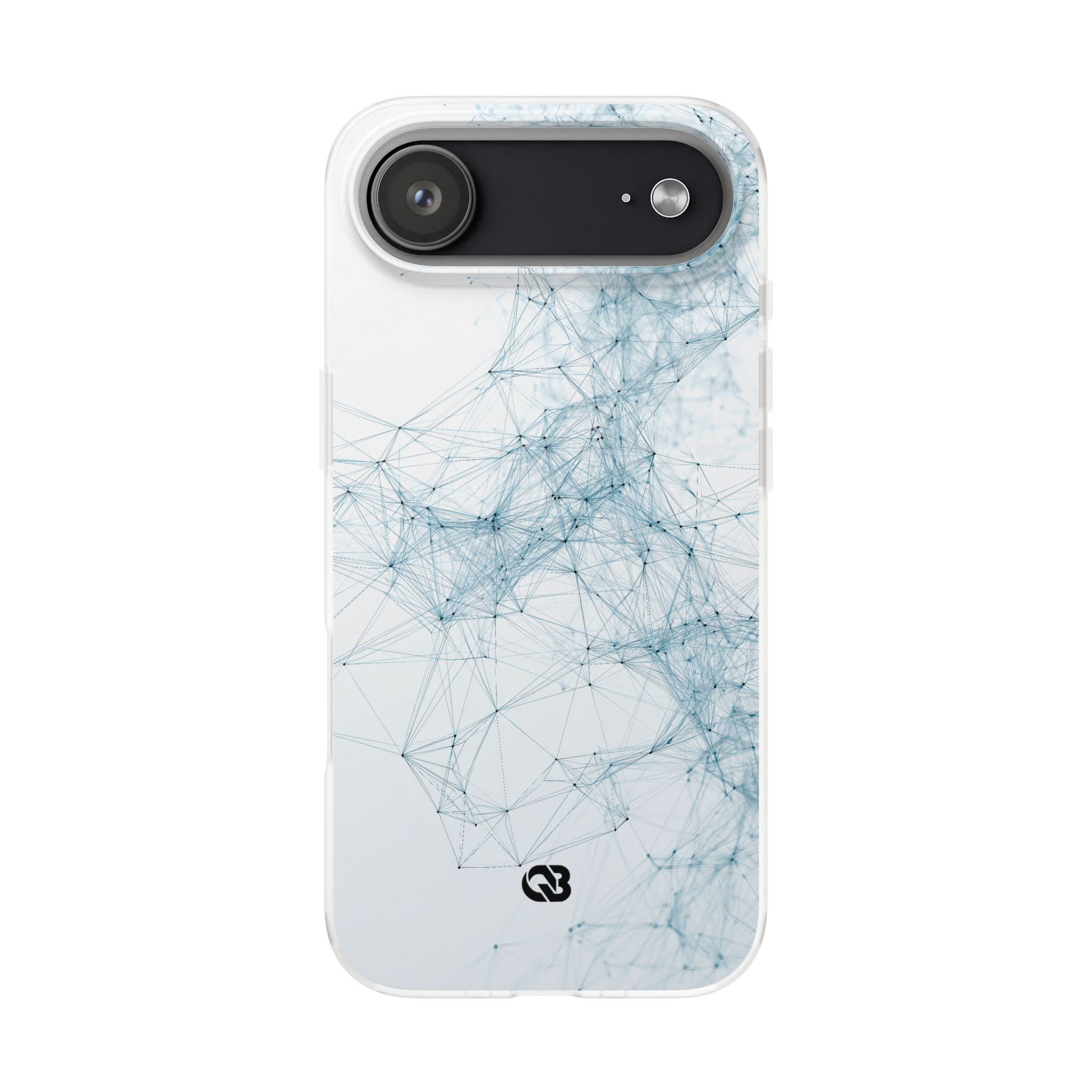 Blue Lite Phone Case for iPhone - Glacial Neural Web