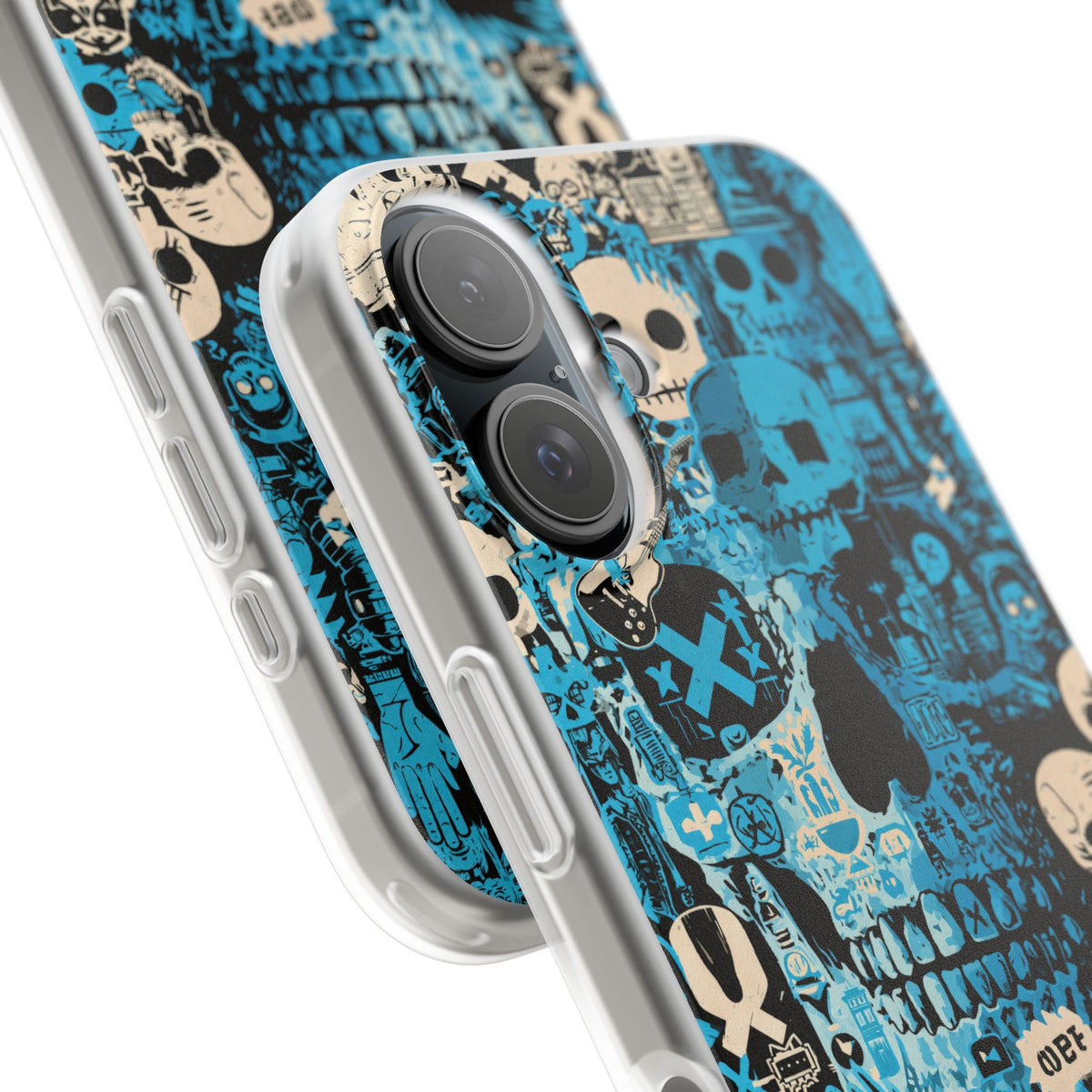 Electric Skull Graffiti · Lite Phone Case for iPhone ·  Blue