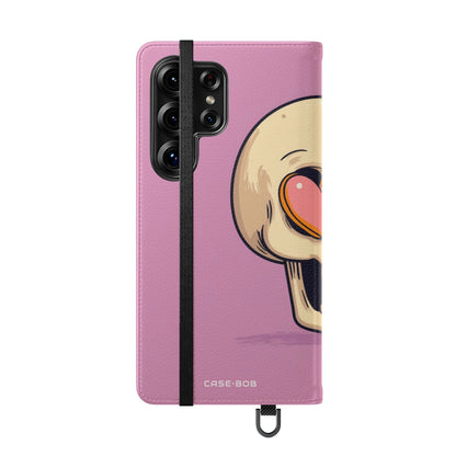 Heart Eyes Skull - Samsung S25 Ultra Case - Wallet