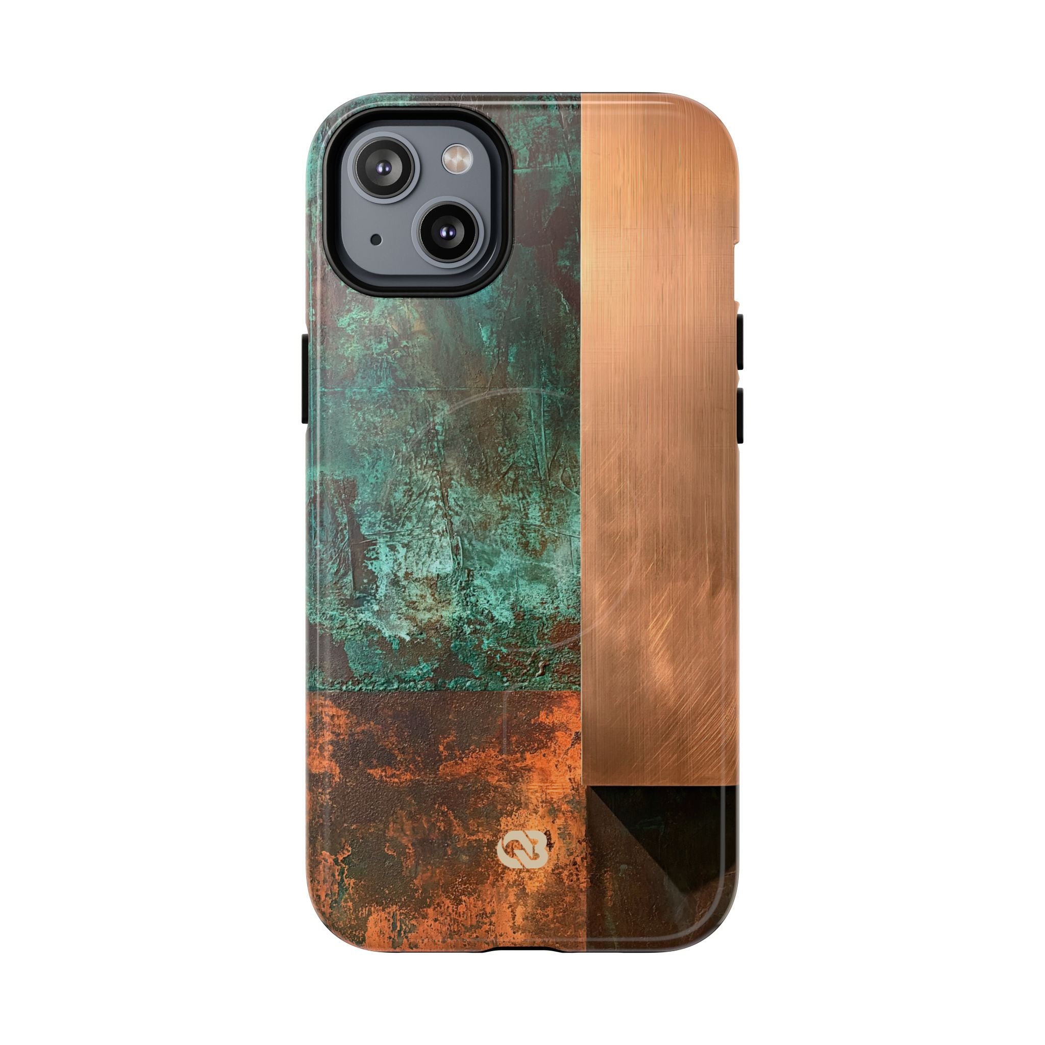 Teal Tough 2.0 Magsafe Phone Case for iPhone - Verdigris Copper Slab