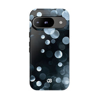 Black Tough Phone Case for Google Pixel - Silver Orbit Glow