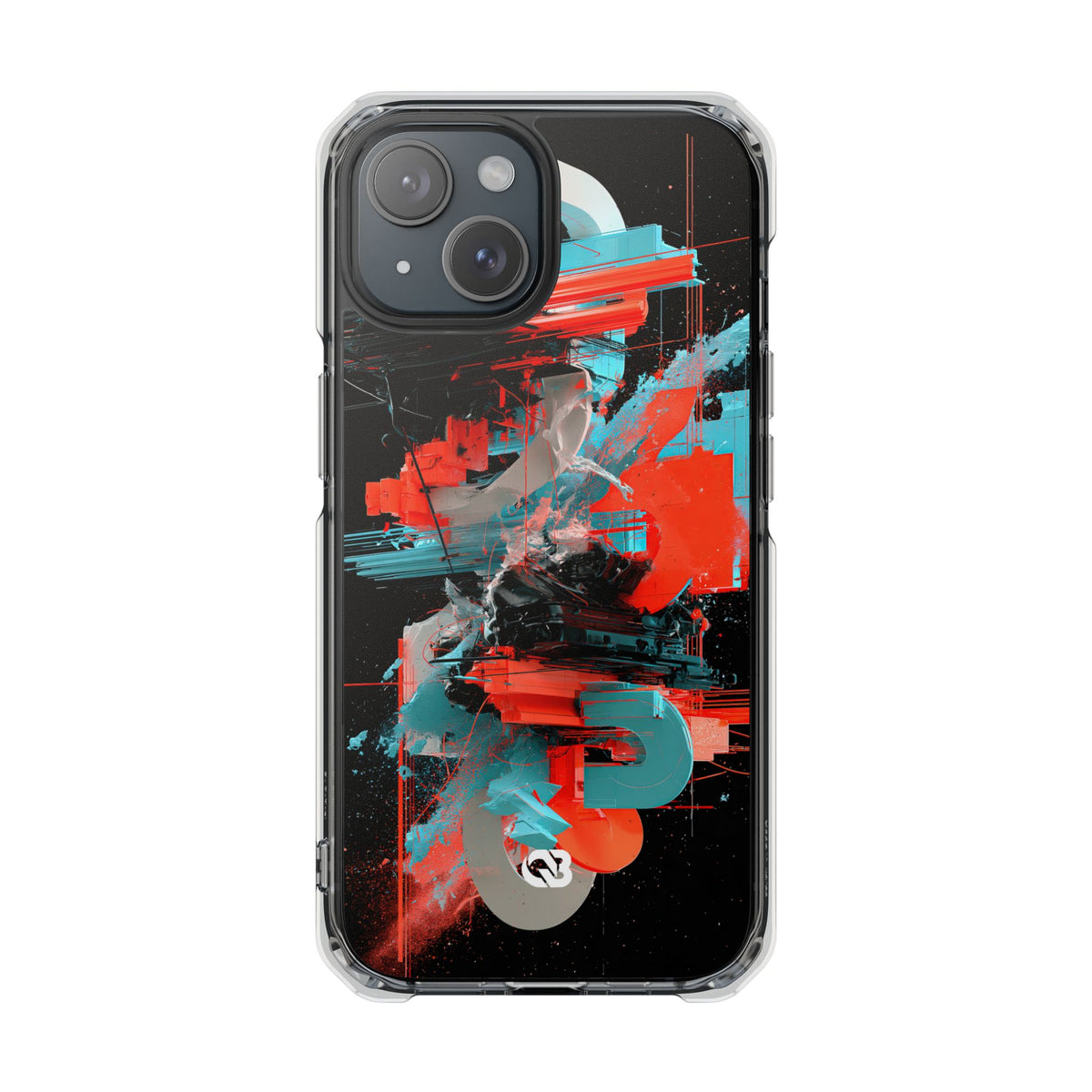 Fragmented Cyber Core · Clear Impact Magnetic Phone Case for iPhone ·  Black