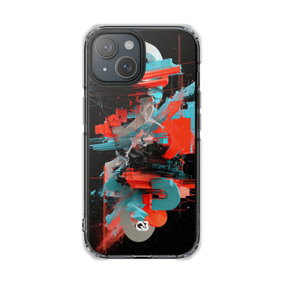 Fragmented Cyber Core · Clear Impact Magnetic Phone Case for iPhone ·  Black