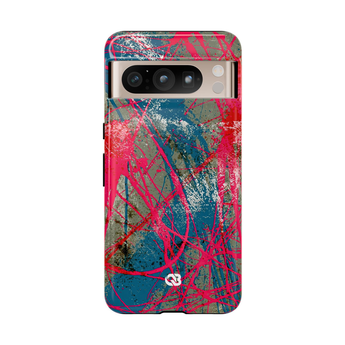 Neon Static Drip · Tough Phone Case for Pixel ·  Pink