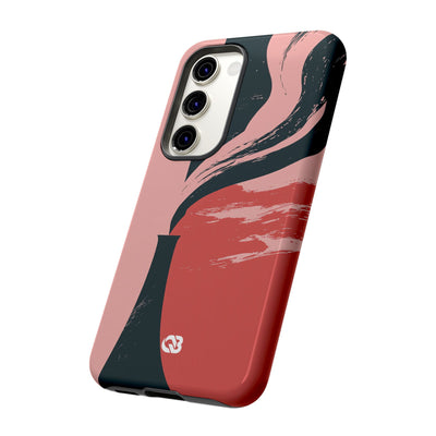 Pink Tough Phone Case for Samsung - Cinder Rose Plume