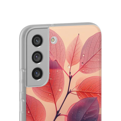 Dewy Magenta Foliage · Soft Phone Case for Samsung