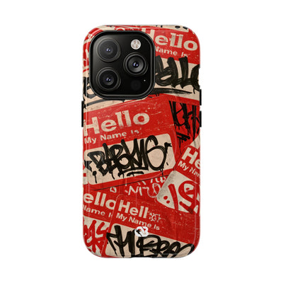Slap Tag Collage · Tough 2.0 Magnetic Phone Case for iPhone · Red