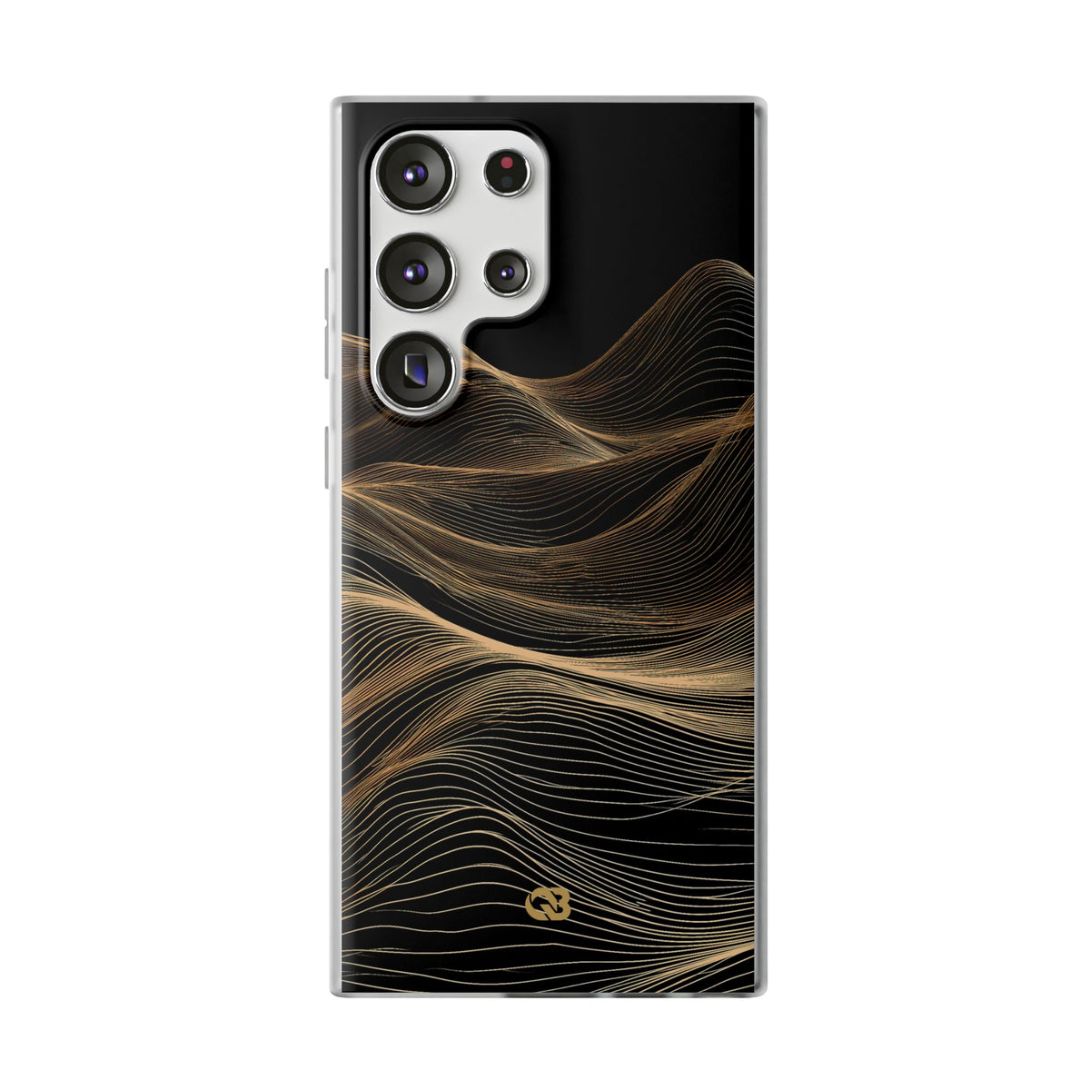 Gilded Ridge Lines · Lite Phone Case for Samsung · Black