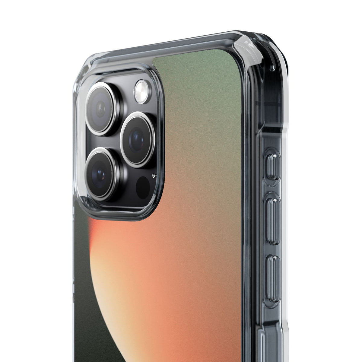 Luminous Arc · Clear Impact Magnetic Phone Case for iPhone · Green