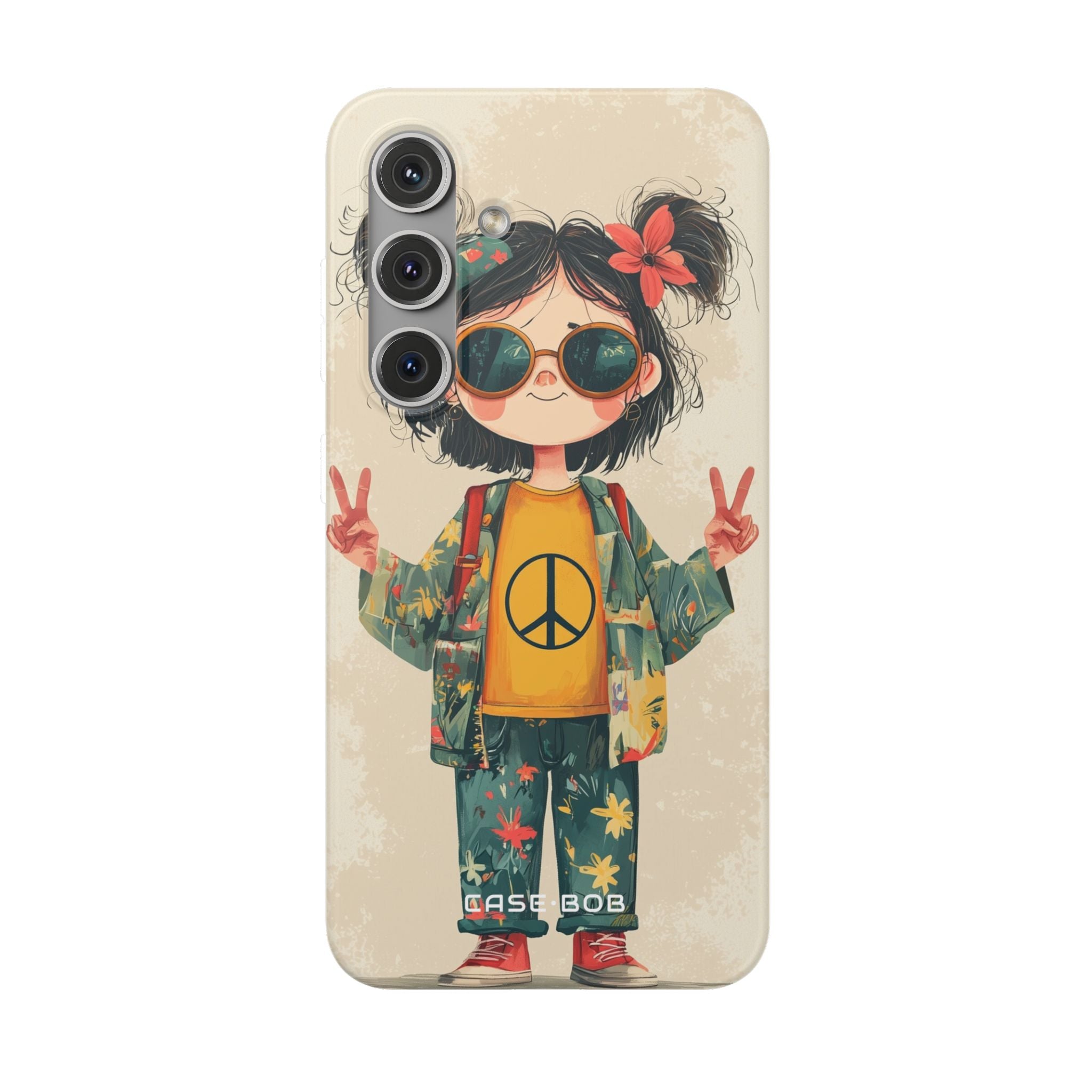 Peace Pigtails Samsung S24 Cover - Blød