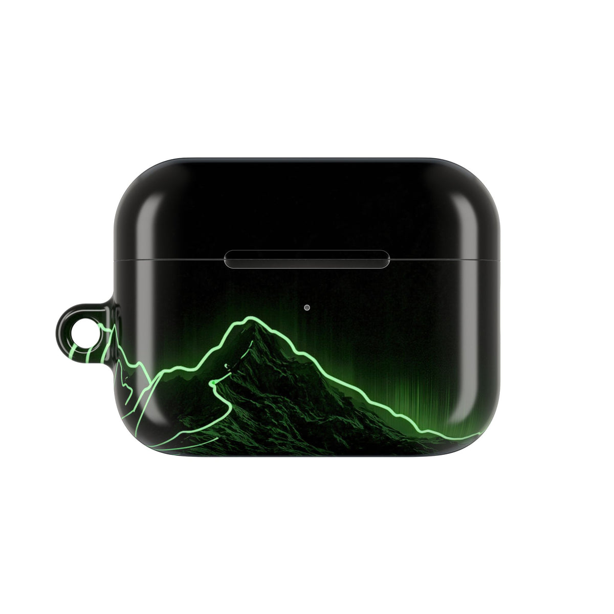 Nordic Mountain Contour · Hard Case for AirPods & AirPods Pro · Black