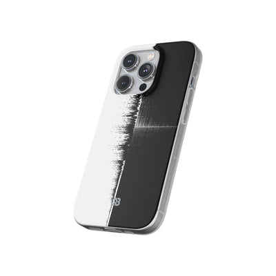 Black Lite Phone Case for iPhone - Static Signal Split