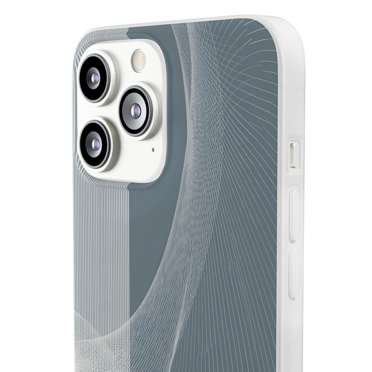 Slate Contour Drift · Lite Phone Case for iPhone ·  Grey