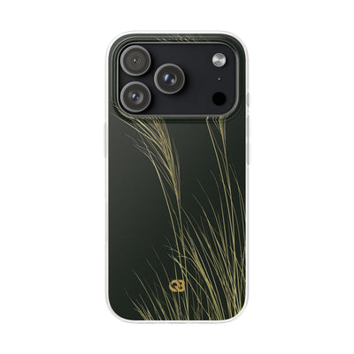 Green Lite Phone Case for iPhone - Midnight Gilded Grass