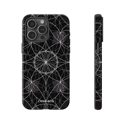 Strahlender Blütenblatt-Orbit iPhone 15 Pro Max Case - Tough