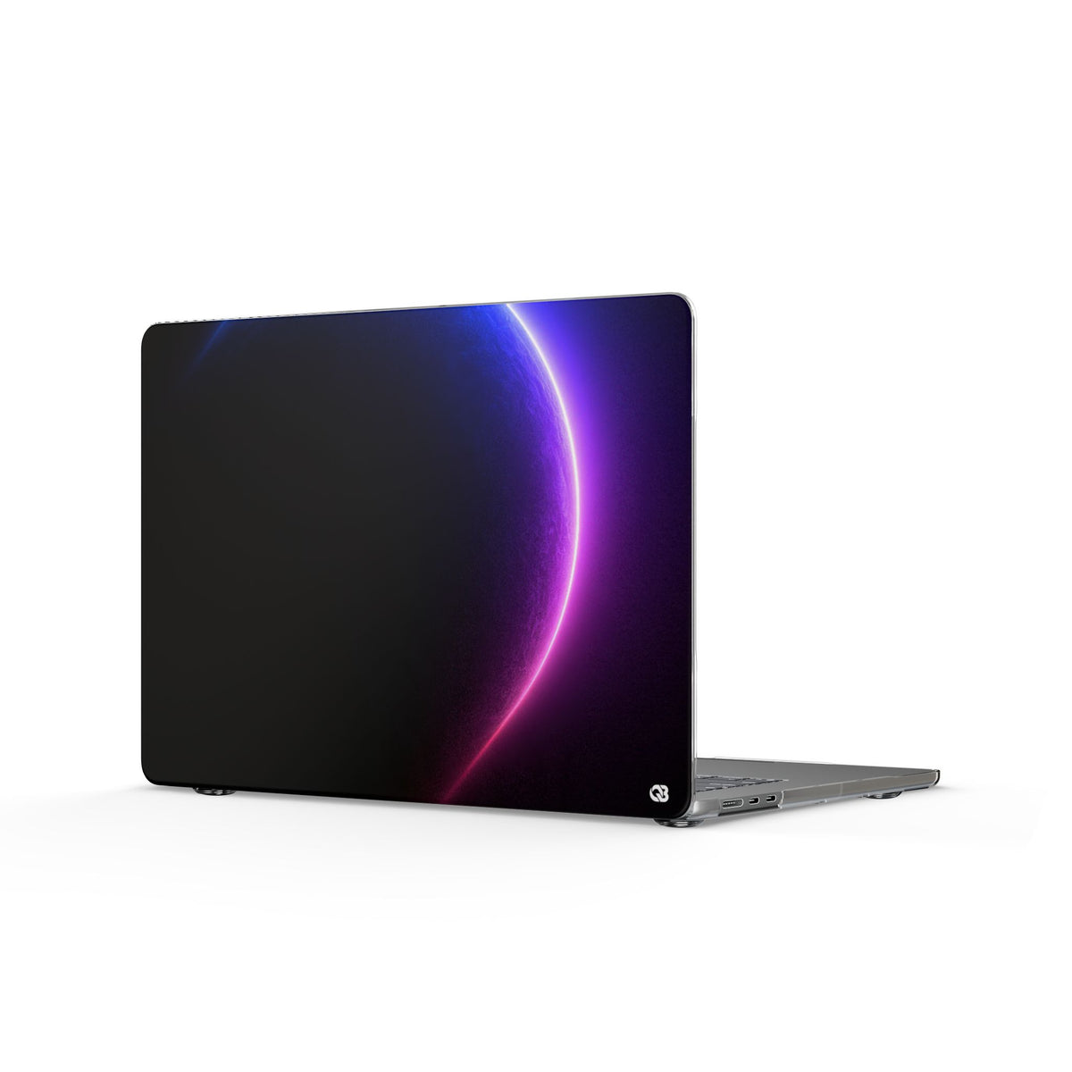 Luminous Eclipse · Clear Hard Case for MacBook · Black