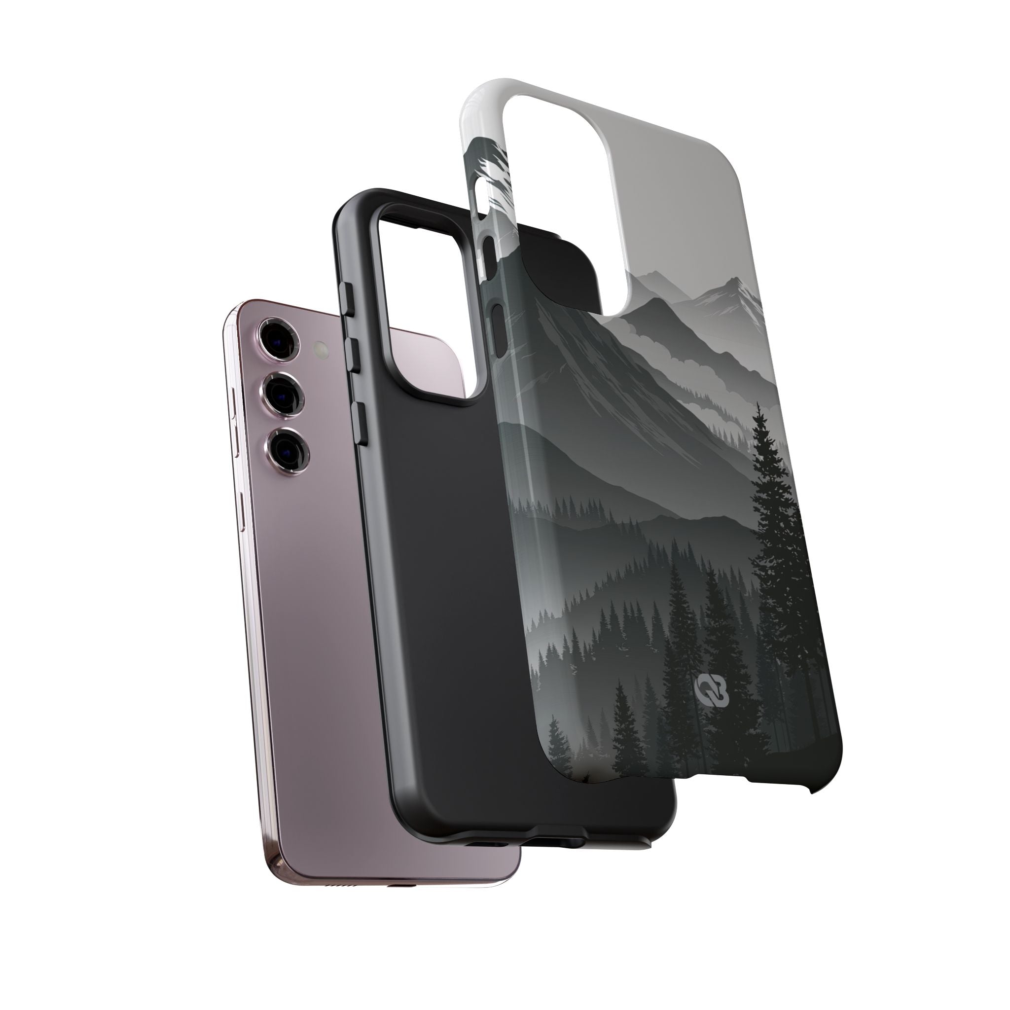 Grey Tough Phone Case for Samsung - Granite Ridge Mist