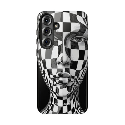 Checkered Face Samsung S25 Plus Case - Tough