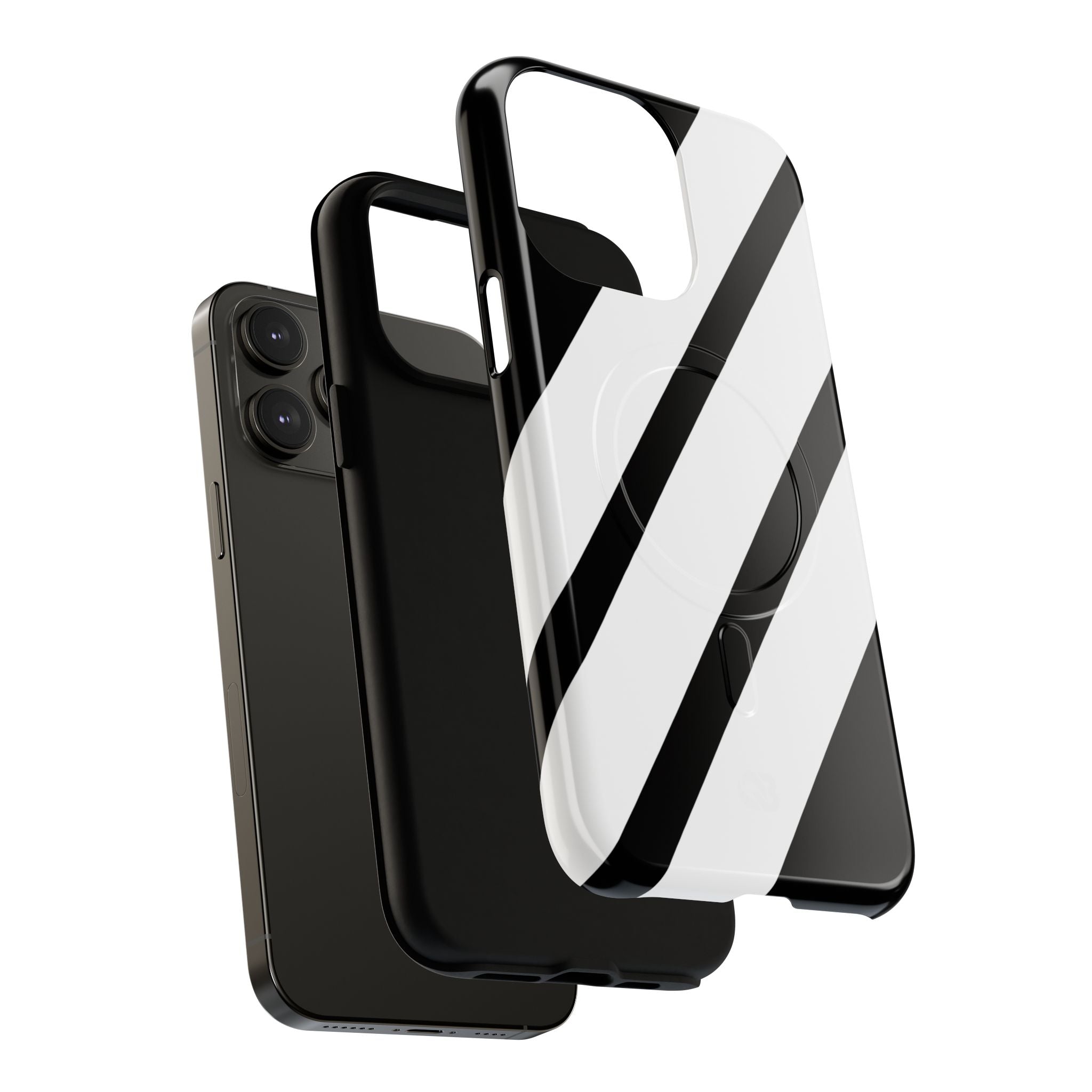 Obsidian White Bars · Tough+ Phone Case for iPhone · Magsafe