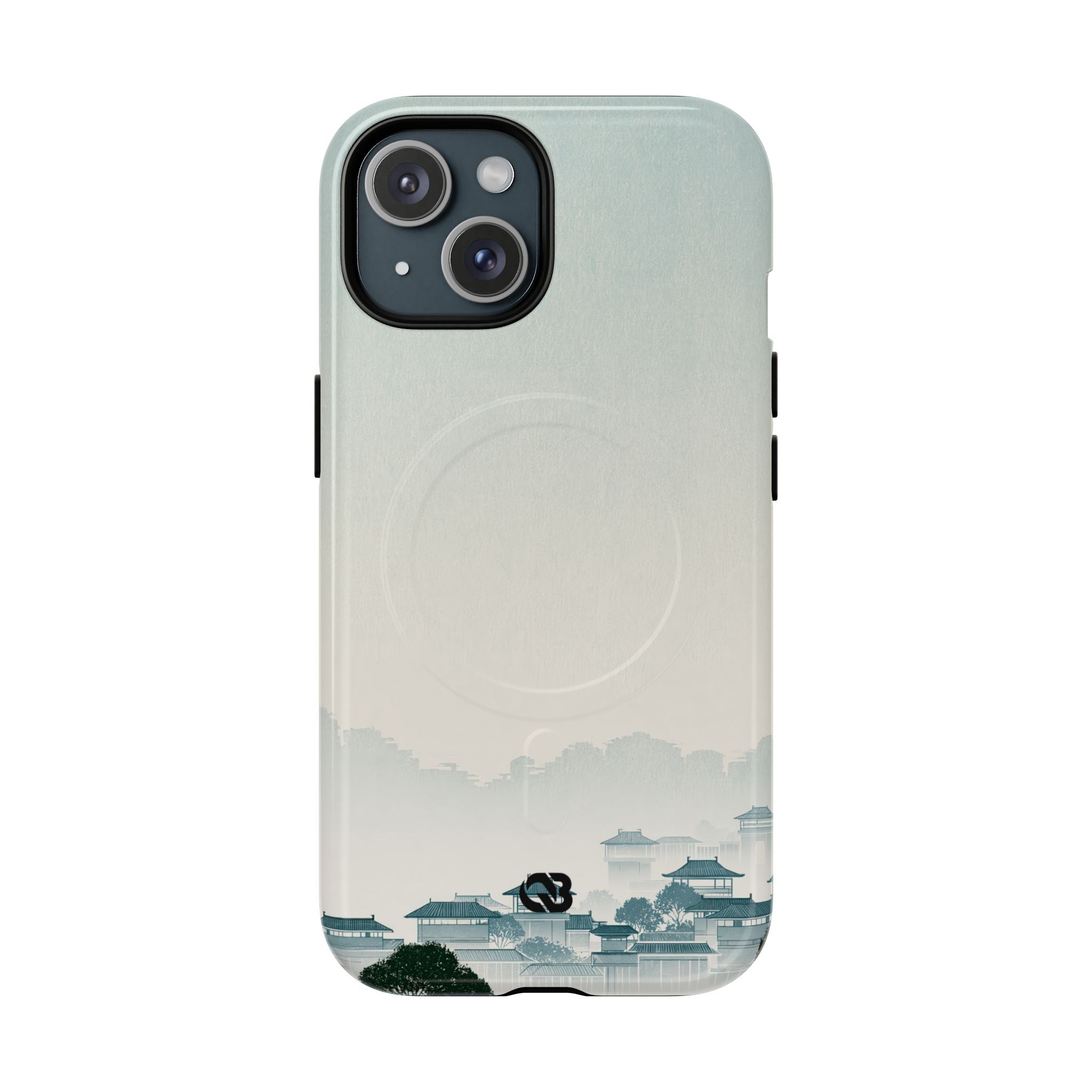 Blue Tough 2.0 Magsafe Phone Case for iPhone - Mist Valley Pagoda