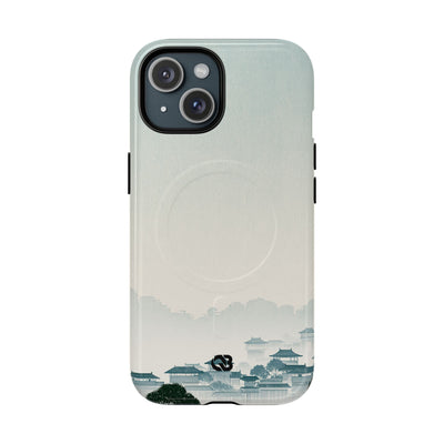 Blue Tough 2.0 Magsafe Phone Case for iPhone - Mist Valley Pagoda