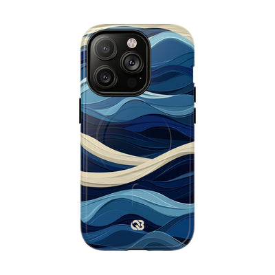 Cobalt Coast Layers · Coque de téléphone Tough+ pour iPhone · Magsafe