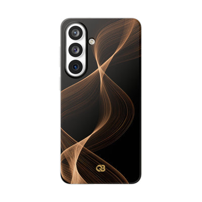Brown Lite Phone Case for Samsung - Copper Silk Wave