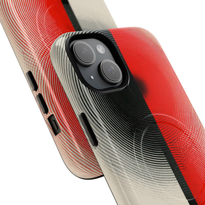 Red Tough 2.0 Magsafe Phone Case for iPhone - Split Signal Red