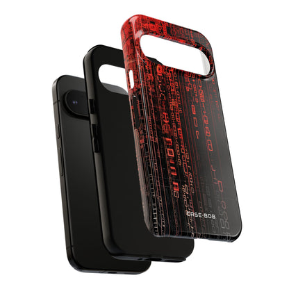 Crimson Glyphs Google Pixel 9 Pro Case - Tough