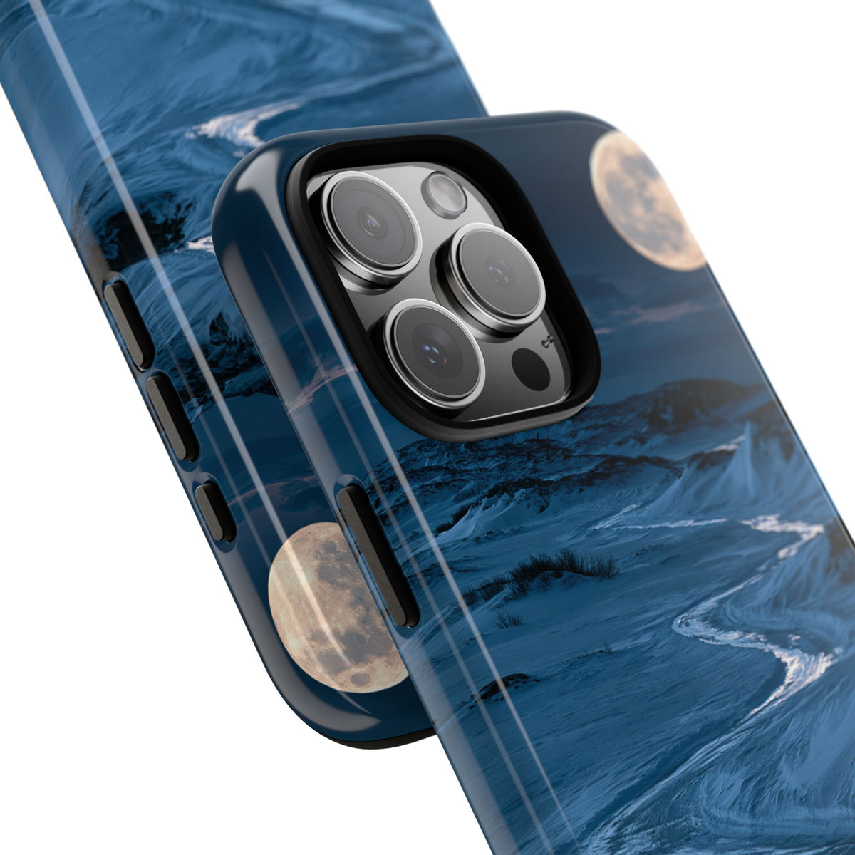 Arctic Moon Drift · Tough Phone Case for iPhone · Blue