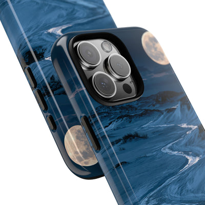 Arctic Moon Drift · Tough Phone Case for iPhone · Blue