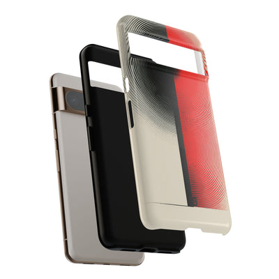 Red Tough Phone Case for Google Pixel - Split Signal Red
