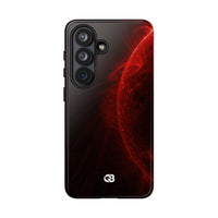 Red Tough Phone Case for Samsung - Solar Crimson Flare