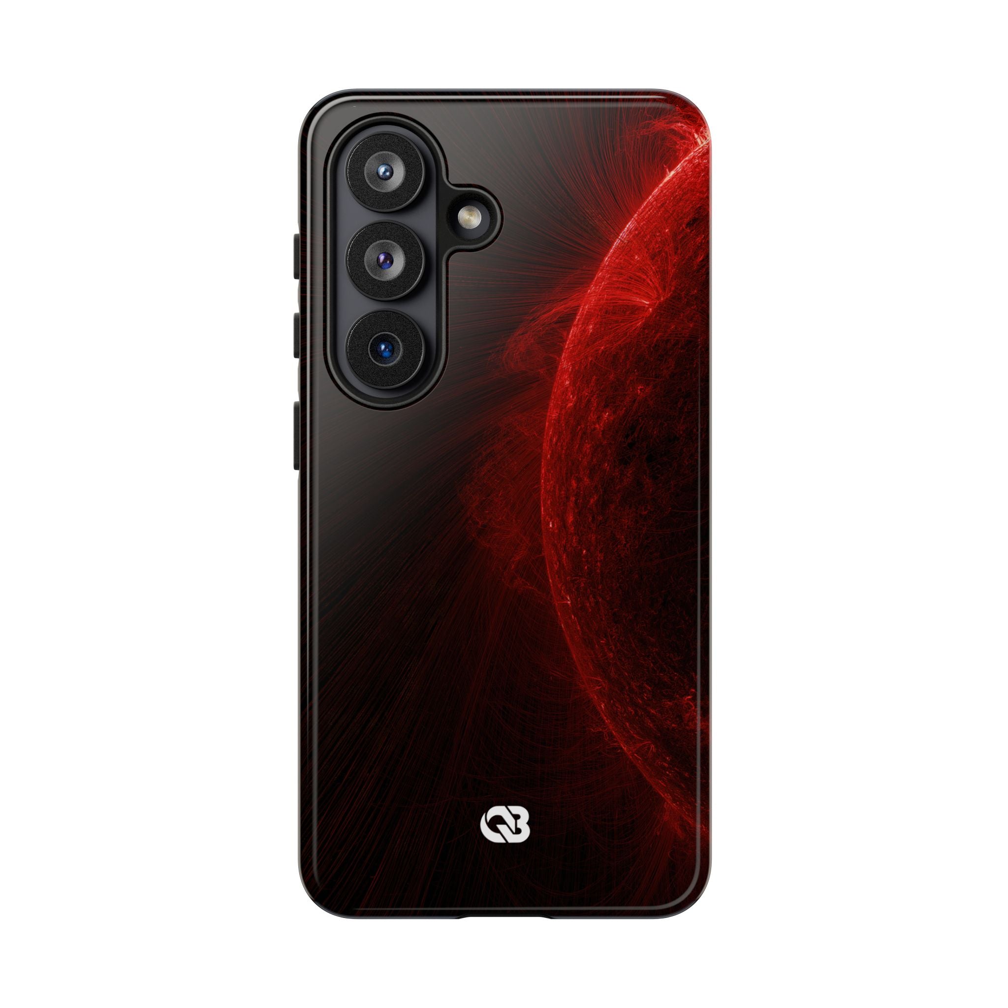 Red Tough Phone Case for Samsung - Solar Crimson Flare