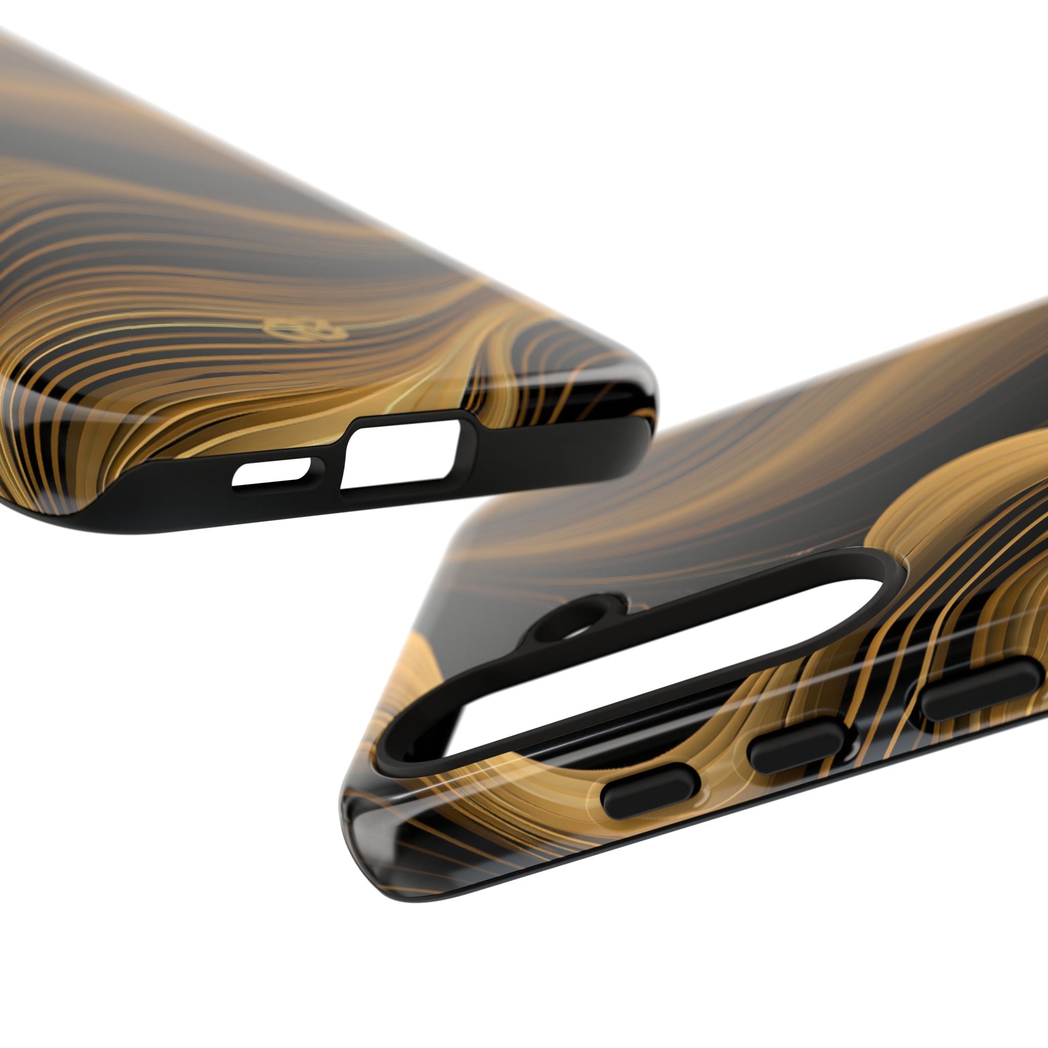 Gold Tough Phone Case for Samsung - Molten Copper Strands