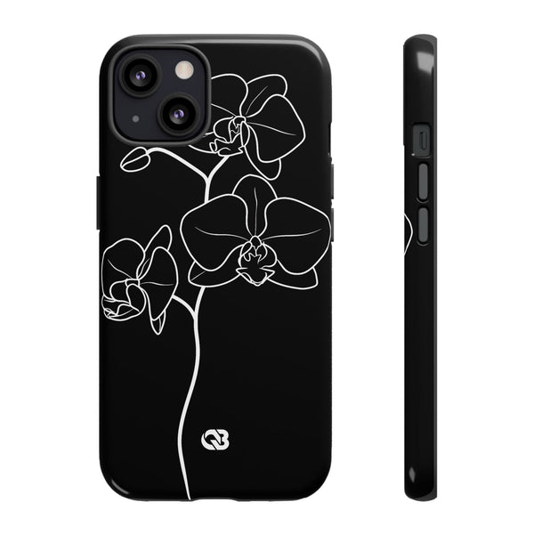 Midnight Orchid · Tough Phone Case for iPhone · Black