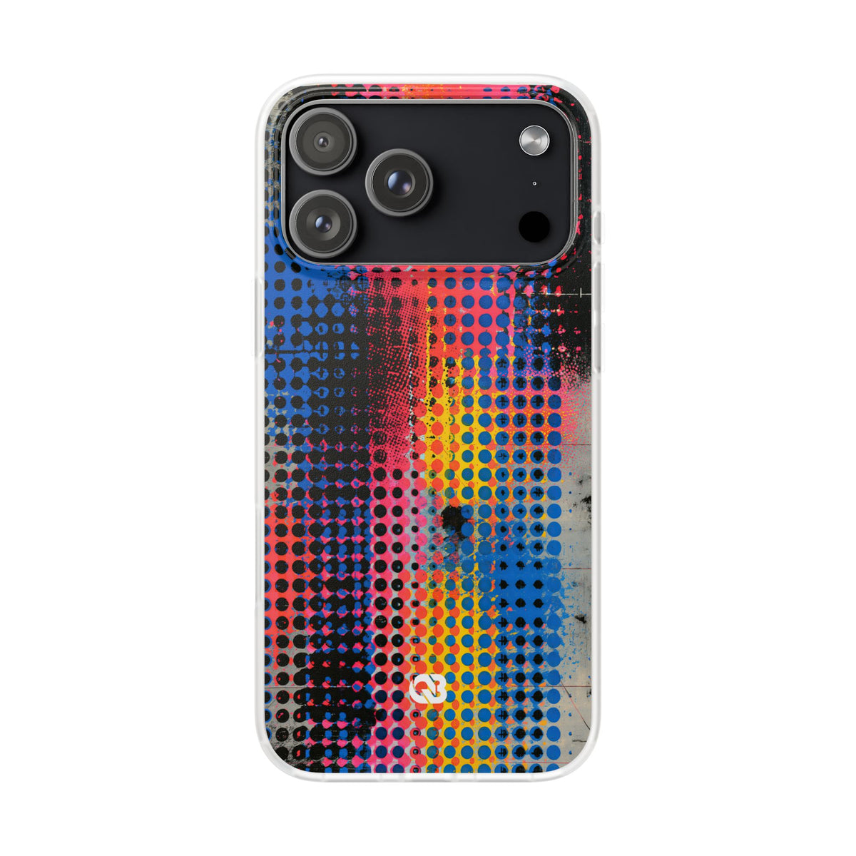 Chromatic Halftone Grid · Lite Phone Case for iPhone ·  Blue