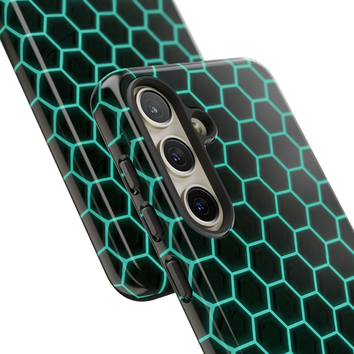 Neon Hex Spectrum · Tough Phone Case for Samsung · Teal