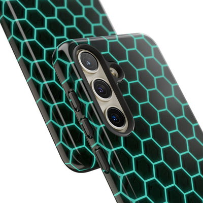 Neon Hex Spectrum · Tough Phone Case for Samsung · Teal