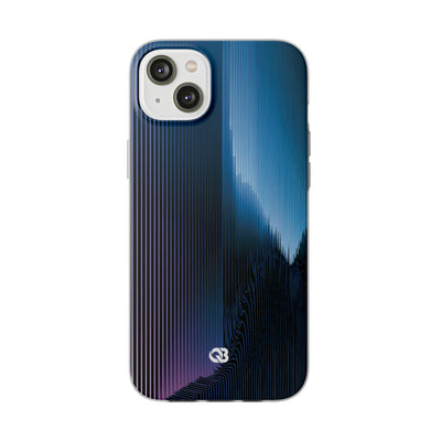 Blue Lite Phone Case for iPhone - Indigo Distortion Wave